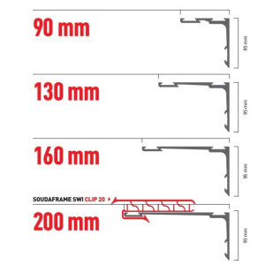Premarco SoudaFrame SWI 130 - 220 x 130 mm. Negro