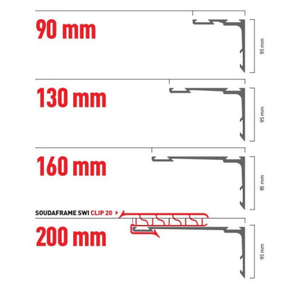 Premarco SoudaFrame SWI   90 - 220  x 90 mm. Negro 2
