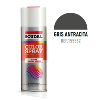 Aerosol 400 ml COLOR SPRAY HT Gris Oscuro