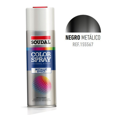 Aerosol 400 ml COLOR SPRAY Negro Metálico