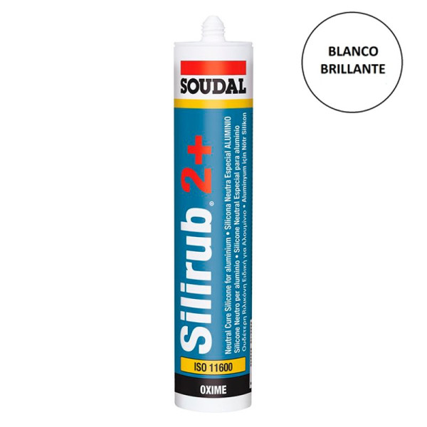 Cartucho 300 ml. SILIRUB 2+  Blanco
