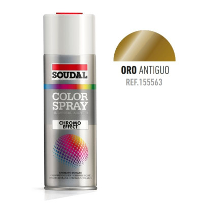 BOTE SPRAY EFECTO CROMADO 400ML COLOR CHROMO ORO VIEJO
