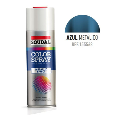 BOTE SPRAY COLOR METALIZADO 400ML COLOR AZUL METALIZADO