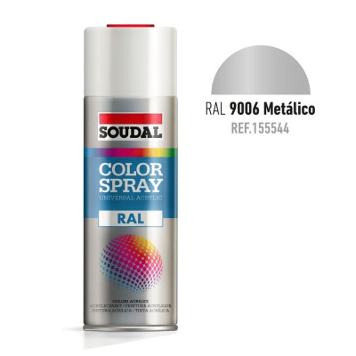 BOTE SPRAY 400ML COLOR RAL 9006 METALIZADO