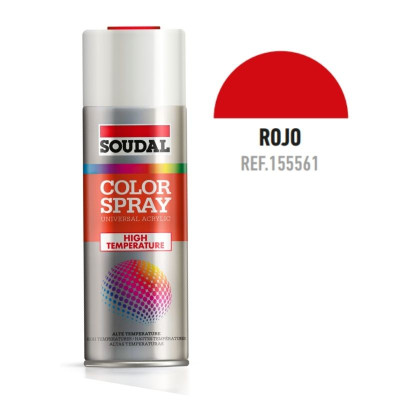 BOTE SPRAY ALTAS TEMPERATURAS 400ML COLOR HT ROJO