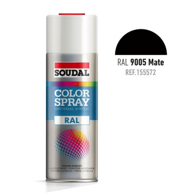 BOTE SPRAY 400ML COLOR RAL 9005 MATE