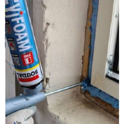 Espuma selladora Soudal Flexifoam para pistola azul 2