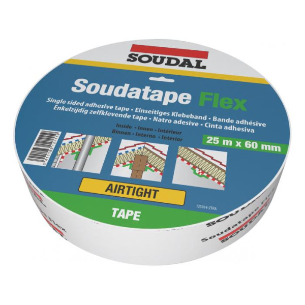 Rollo Soudatape Flex 60 mm Blanco 25 m