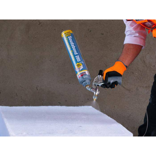 Kit cola de contacto pulverizable Soudal Click & Spray 265 profesional