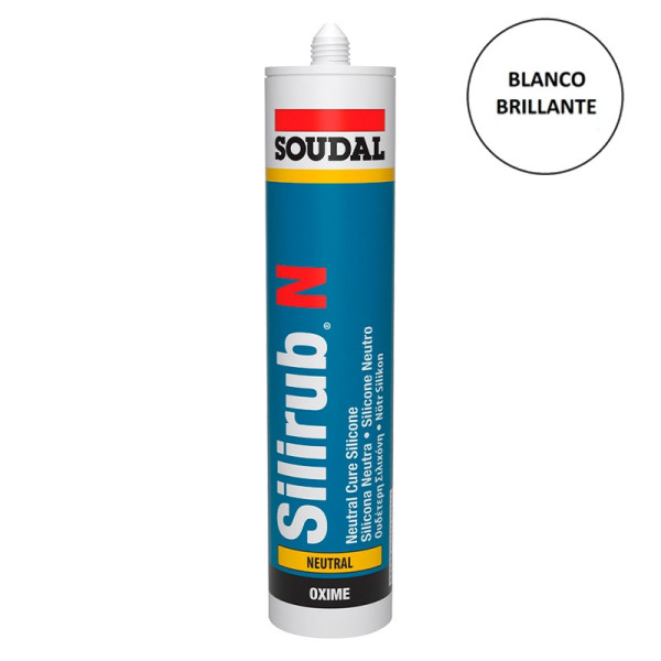 Cartucho 300 ml. SILIRUB N Blanco Brillante