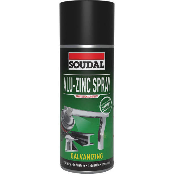 SPRAY DE ZINC ALU-ZINC BRILLO 400 ml.COLOR CLARO Color: plata aluminio