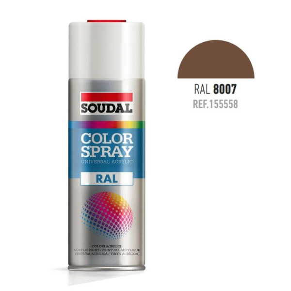 BOTE SPRAY 400ML COLOR RAL 8007