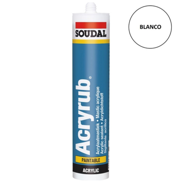 Cartucho 300 ml. ACRYRUB Blanco