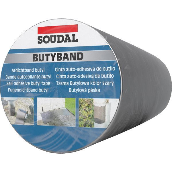 Rollo 10 m. BUTYBAND Aluminio 7,5 cm.