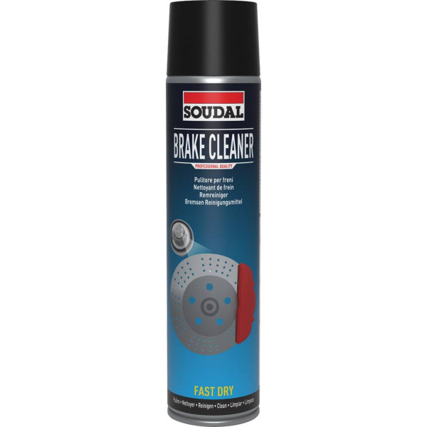Soudal Brake Cleaner 600 ml limpiador de frenos transparente