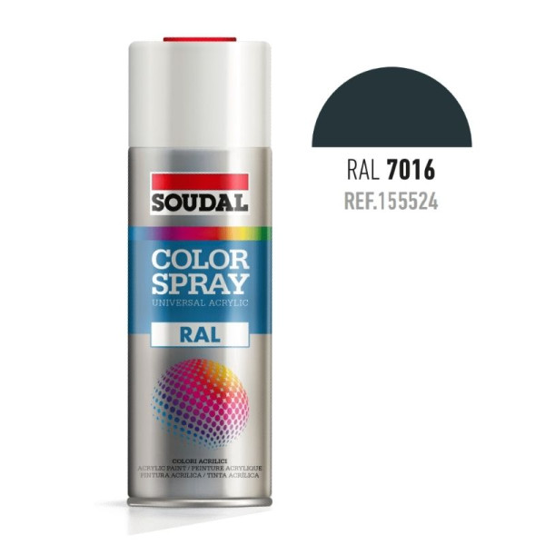 BOTE SPRAY 400ML COLOR RAL 7016
