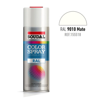 BOTE SPRAY 400ML COLOR RAL 9010 MATE