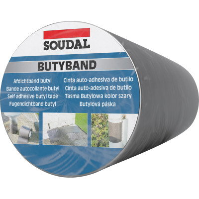 Rollo 10 m. BUTYBAND Aluminio 7,5 cm.